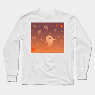 Hu Tao Spirit card_design Long Sleeve T-Shirt